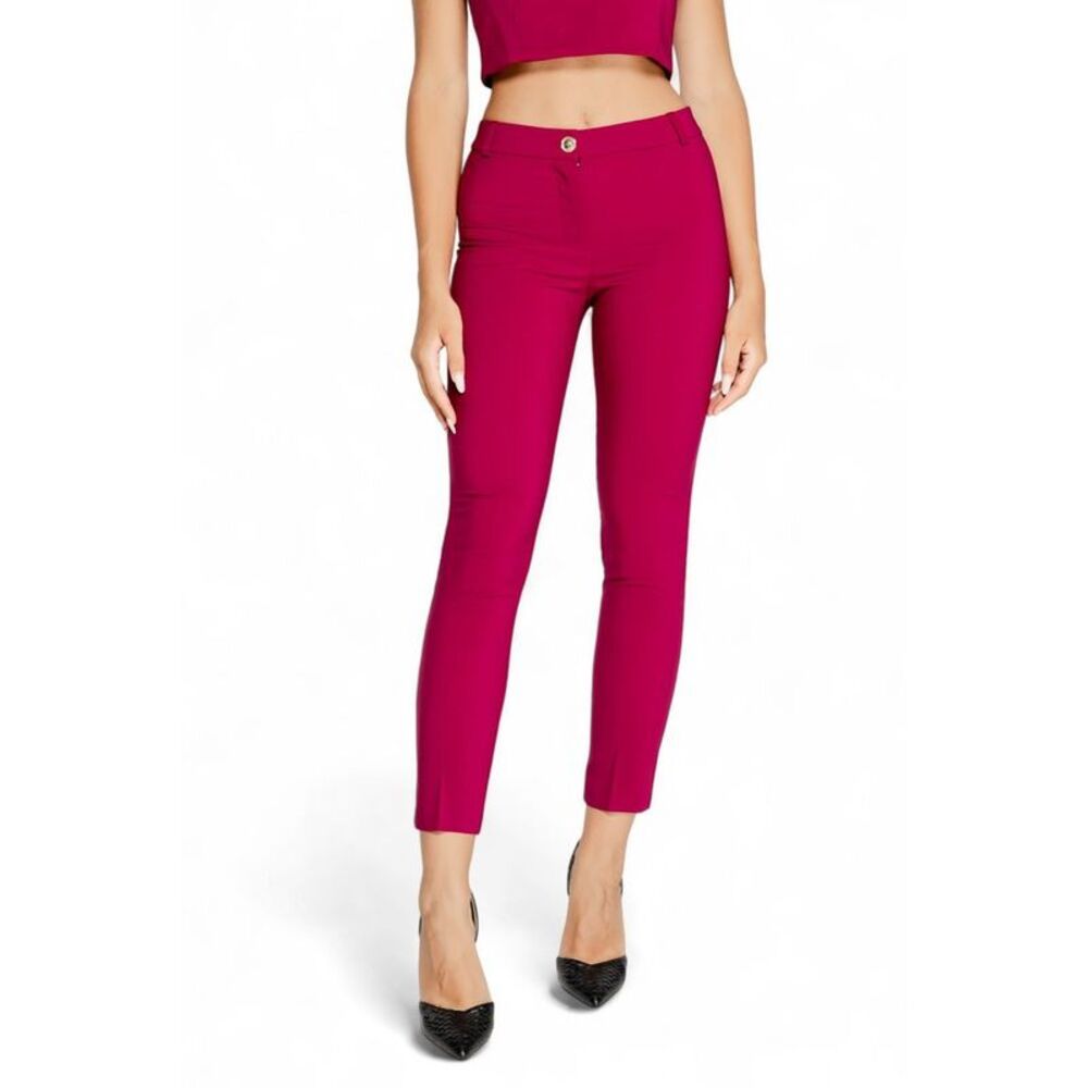 Rinascimento Bordeaux Polyester Casual Women's Pants